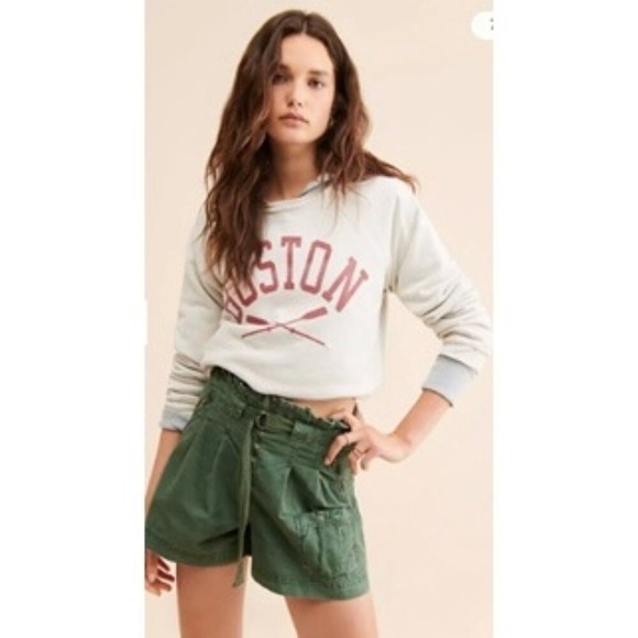 Anthropologie Pants - Anthropologie Highrise Army Green Parachute Shorts Size 26